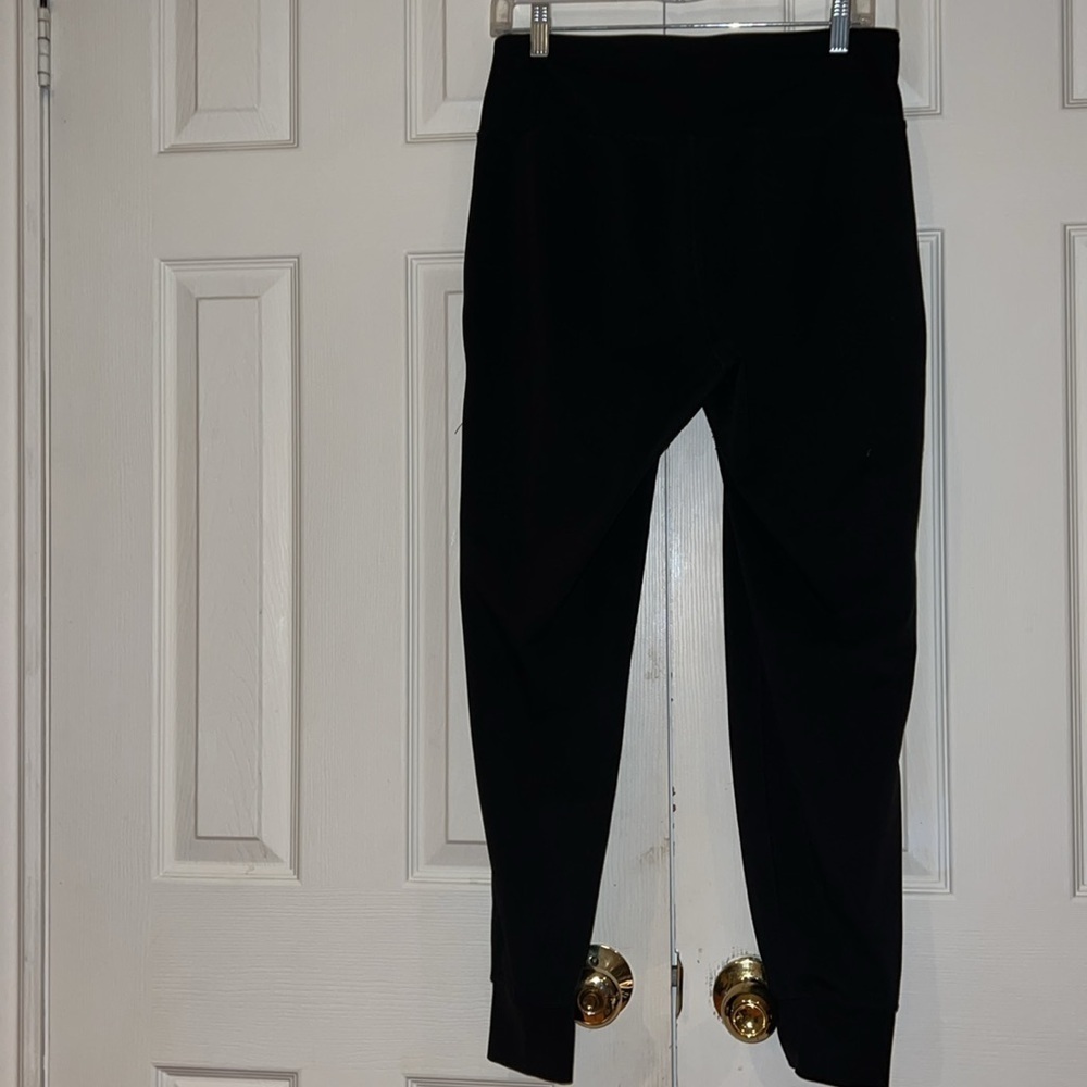 Yogalicious high waisted Jogger Pants Side Pockets In Black Sz  M - Picture 6 of 14